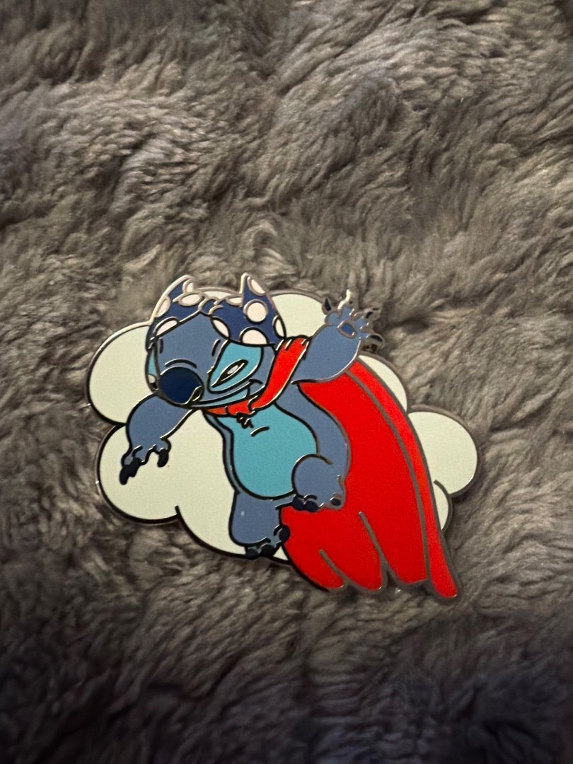 Disney Lilo & Stitch Stitch Superhero Cape Cloud Single Pin Disney Parks