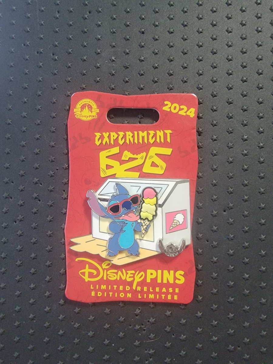 Disney Parks Experiment 626 Day 2024 Pin Stitch Eating Ice Cream LE