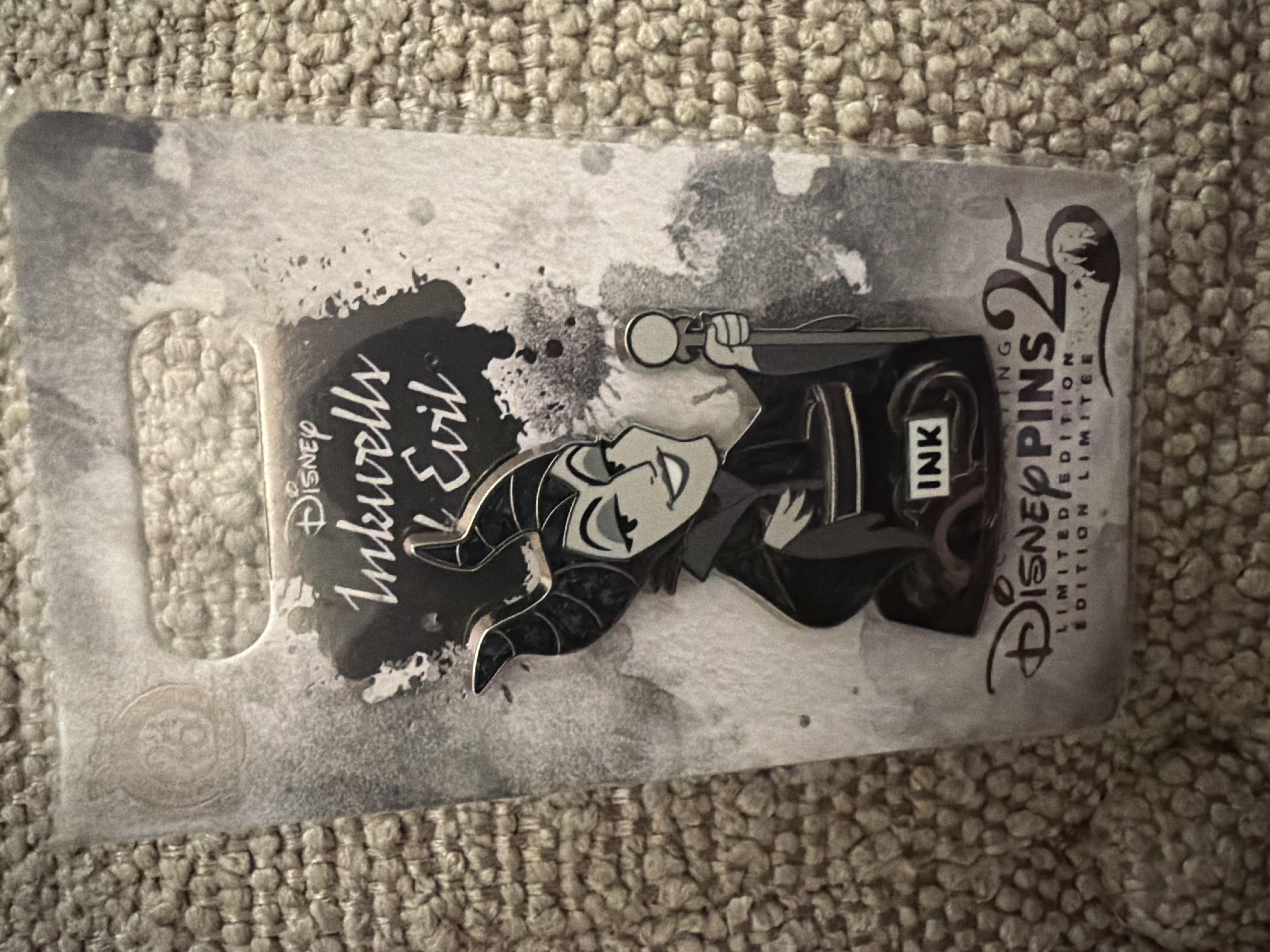MALEFICENT - Disney Inkwells of Evil Pin LE4000 WDW Sleeping Beauty Inkwell