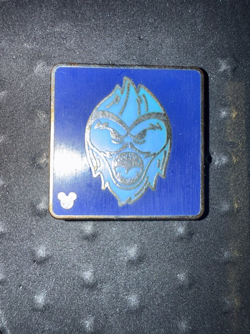 Disney Hades Blue Square Hidden Mickey Collectible Pin