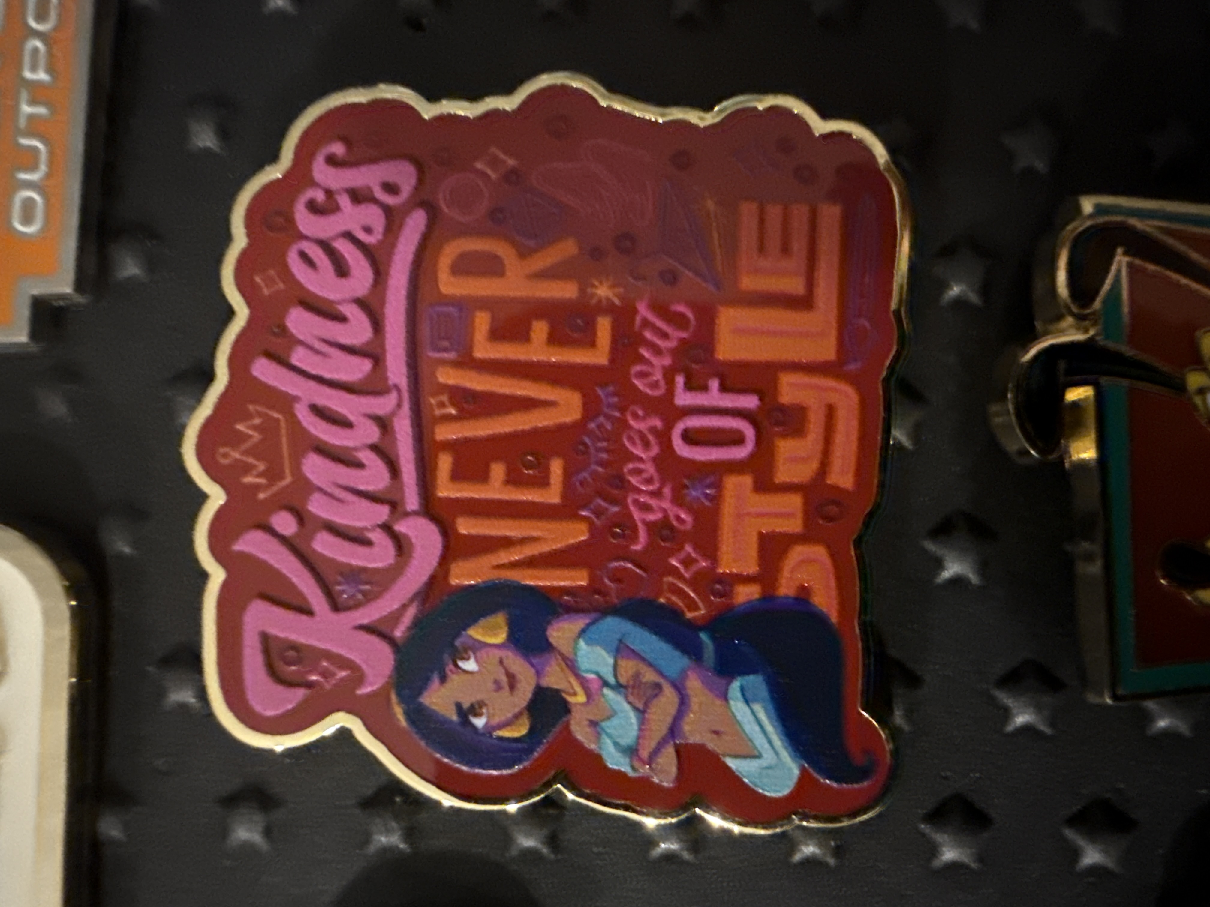 Jasmine Kindness Never Goes Out of Style Quote Starter Aladdin Disney Pin 156563