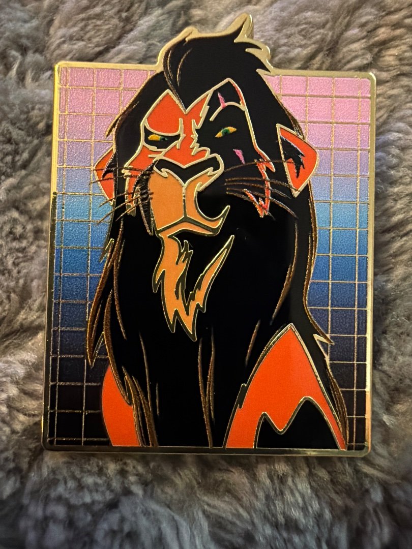 Disney Boxlunch Exclusive Villain Portrait Pin 2026 - Scar Lion King