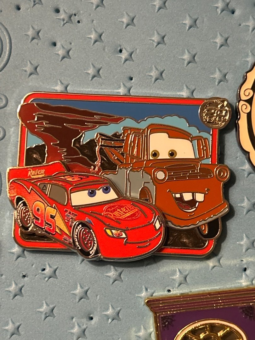 Disney Parks Pixar Cars 20th Anniversary 2 Pin Set LE 3000