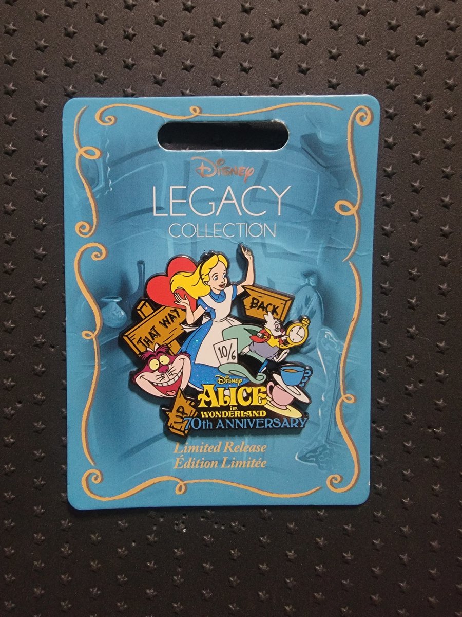 Disney LEGACY COLLECTION Alice in Wonderland 70th Anniversary Limited Pin