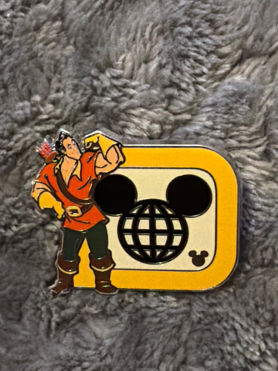 New 2025 WDW Hidden Disney Walt Disney World Gaston Icon D Hidden Mickey Pin