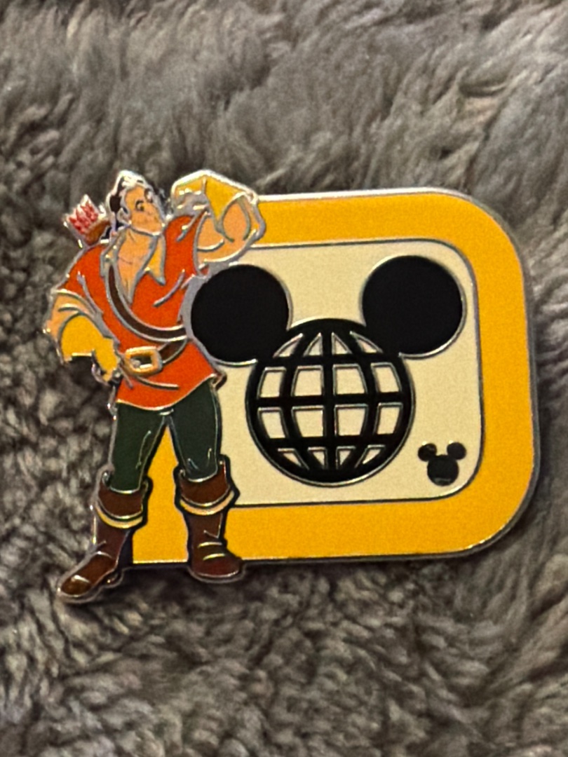 New 2025 WDW Hidden Disney Walt Disney World Gaston Icon D Hidden Mickey Pin