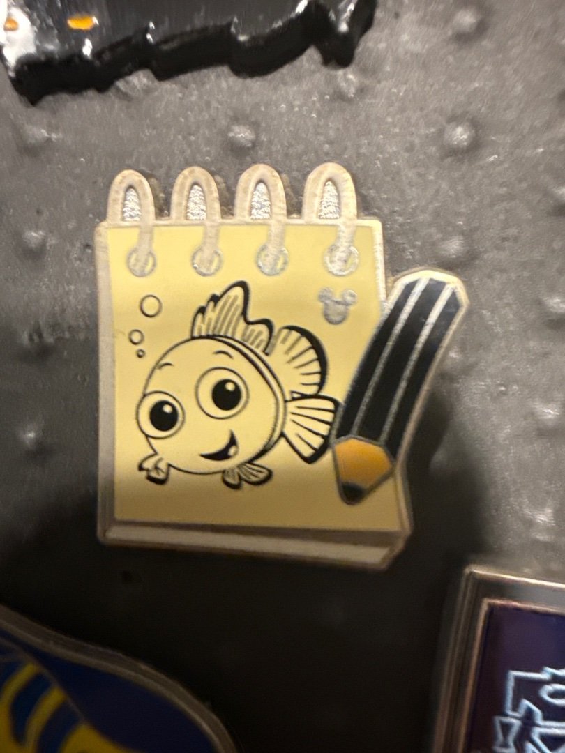 Disney Finding Nemo School Notebook Pin-on Single Pin from Disney Franchise