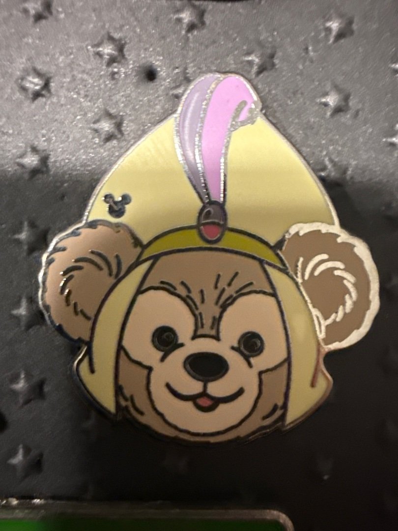 Disney ✨ HIDDEN MICKEY Pin 2013 DUFFY Hat Series ~ Aladdin  •Disneyland Series a